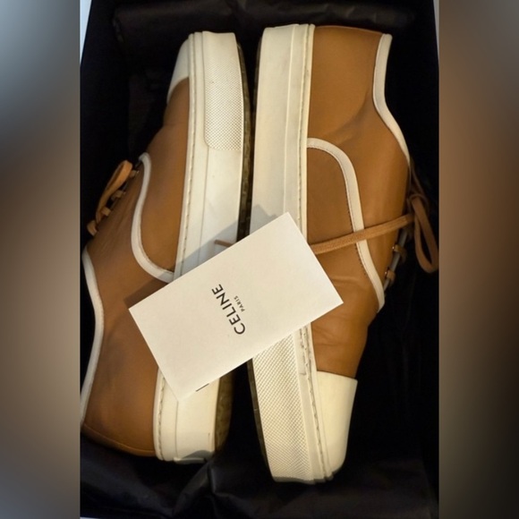 Celine Phoebe Philo Camel & White LeatherTrainers Sneakers • 39 • w/ Dustbag - Picture 1 of 12